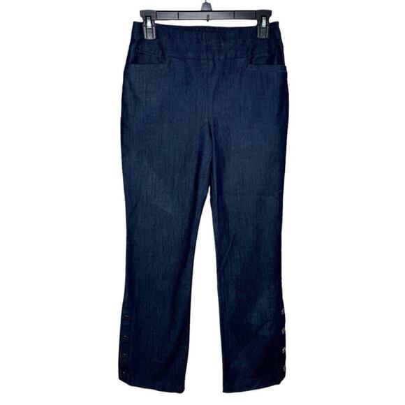 NYC Soft Stretchy Trouser Jeans Dark Rinse P XS - Picture 3 of 4